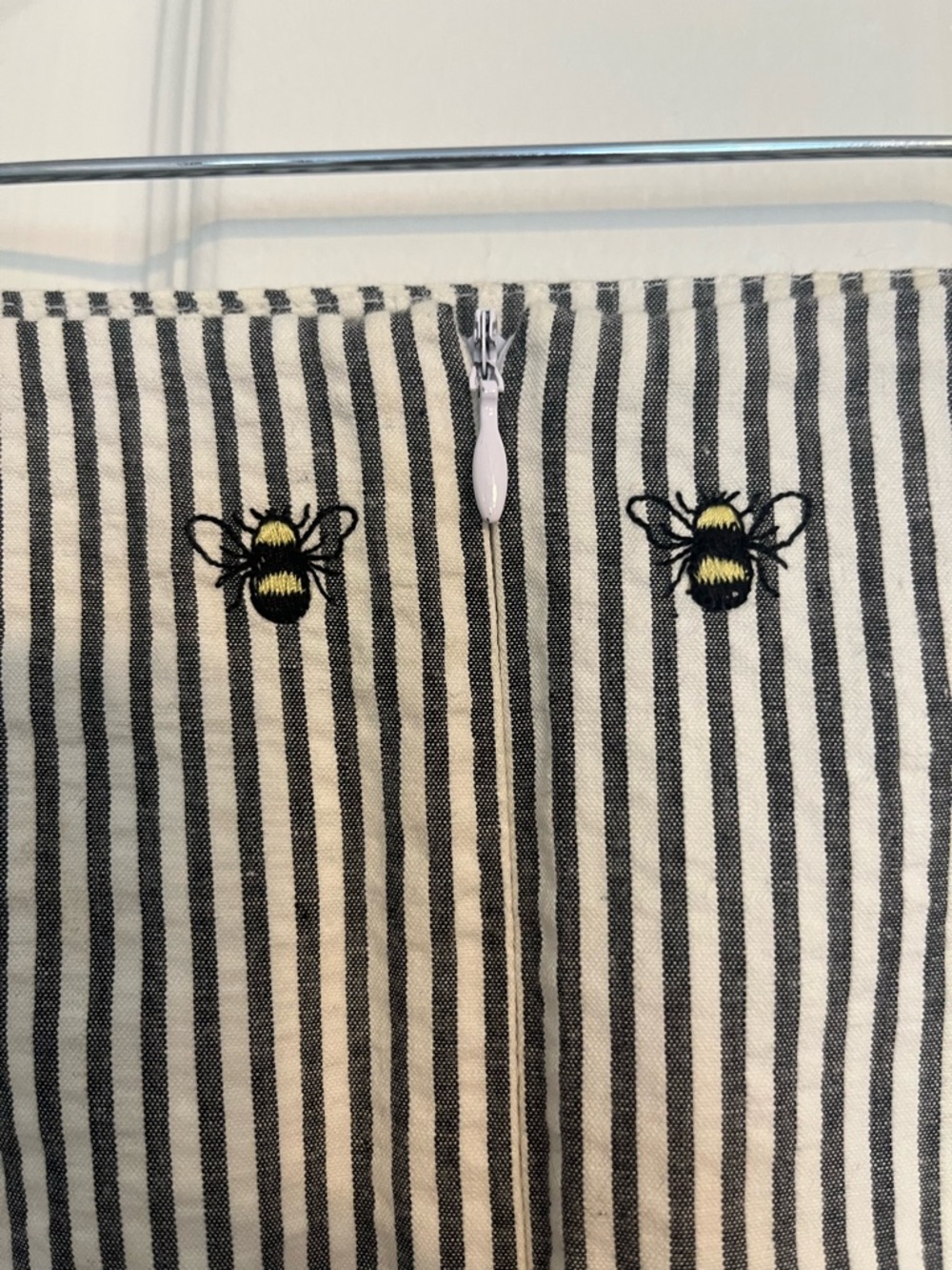 NWOT Talbots Petite Bumblebee Black and White Striped Skirt - Picture 3 of 9